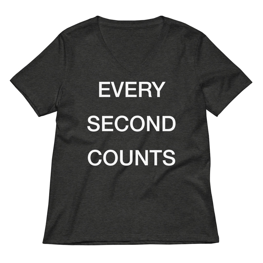 Every Second Counts Women's V-Neck Tee product image 3