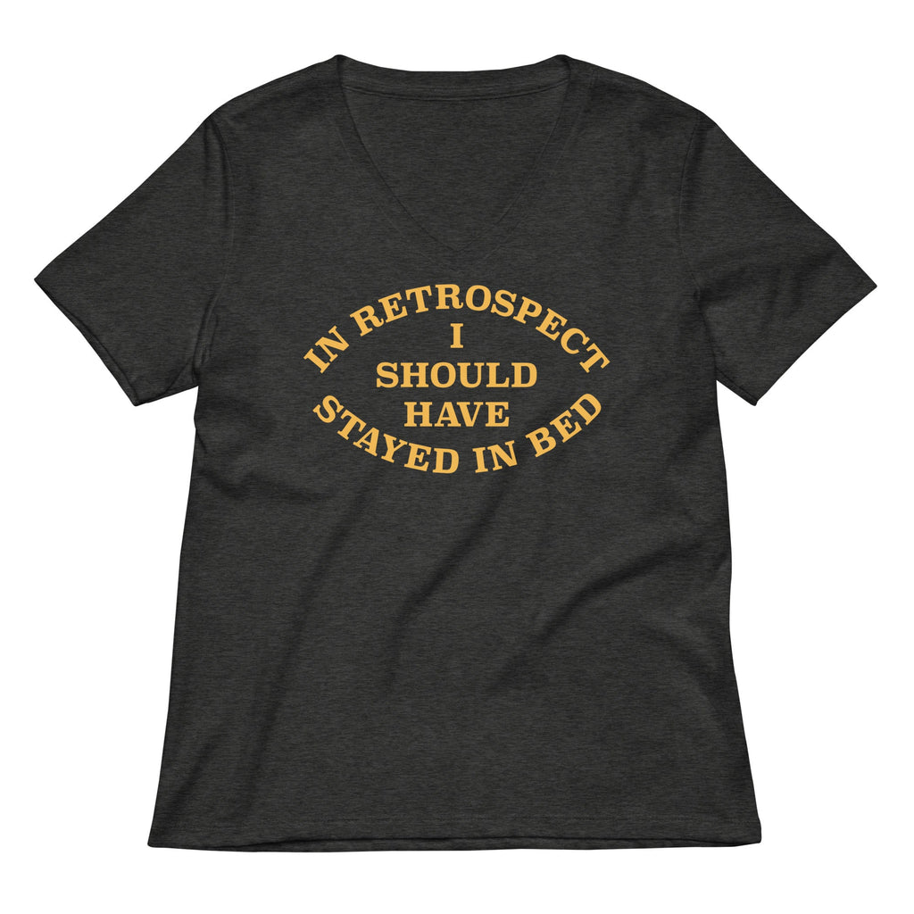 I Should Have Stayed In Bed Women's V-Neck Tee product image 2