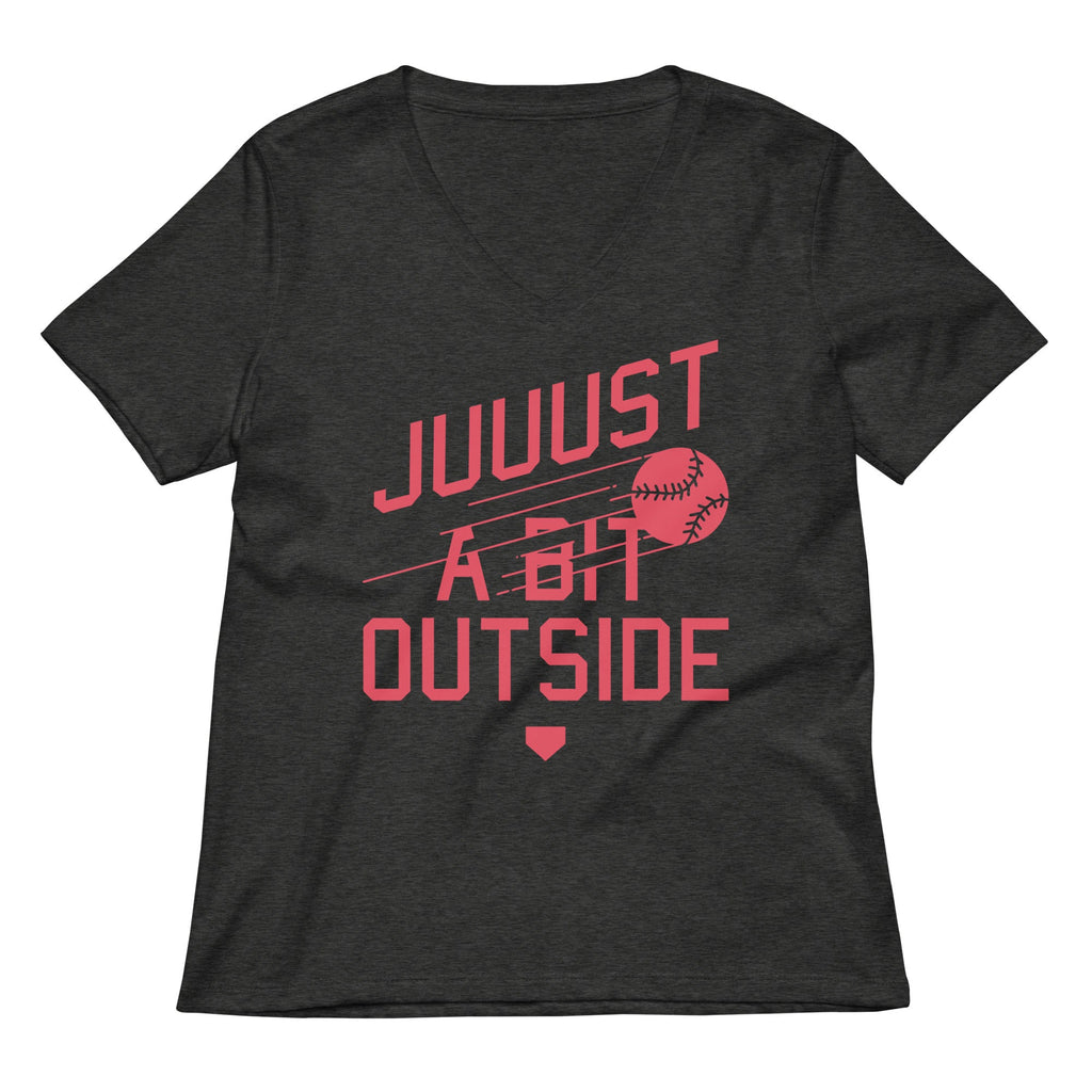 Just A Bit Outside Women's V-Neck Tee product image 3