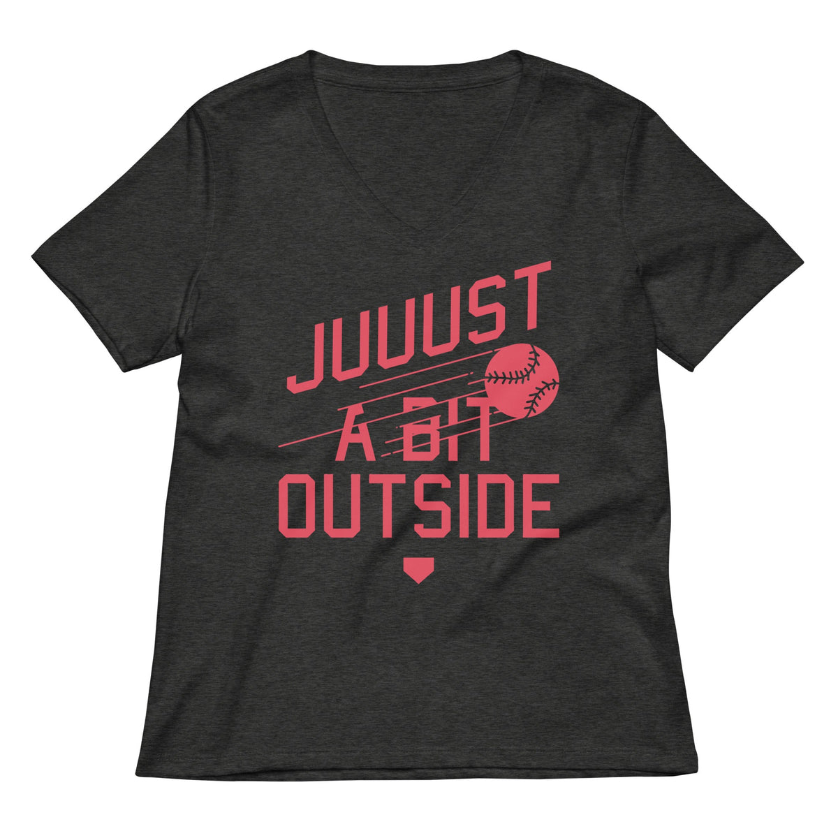 Just A Bit Outside Women's V-Neck Tee product image 3