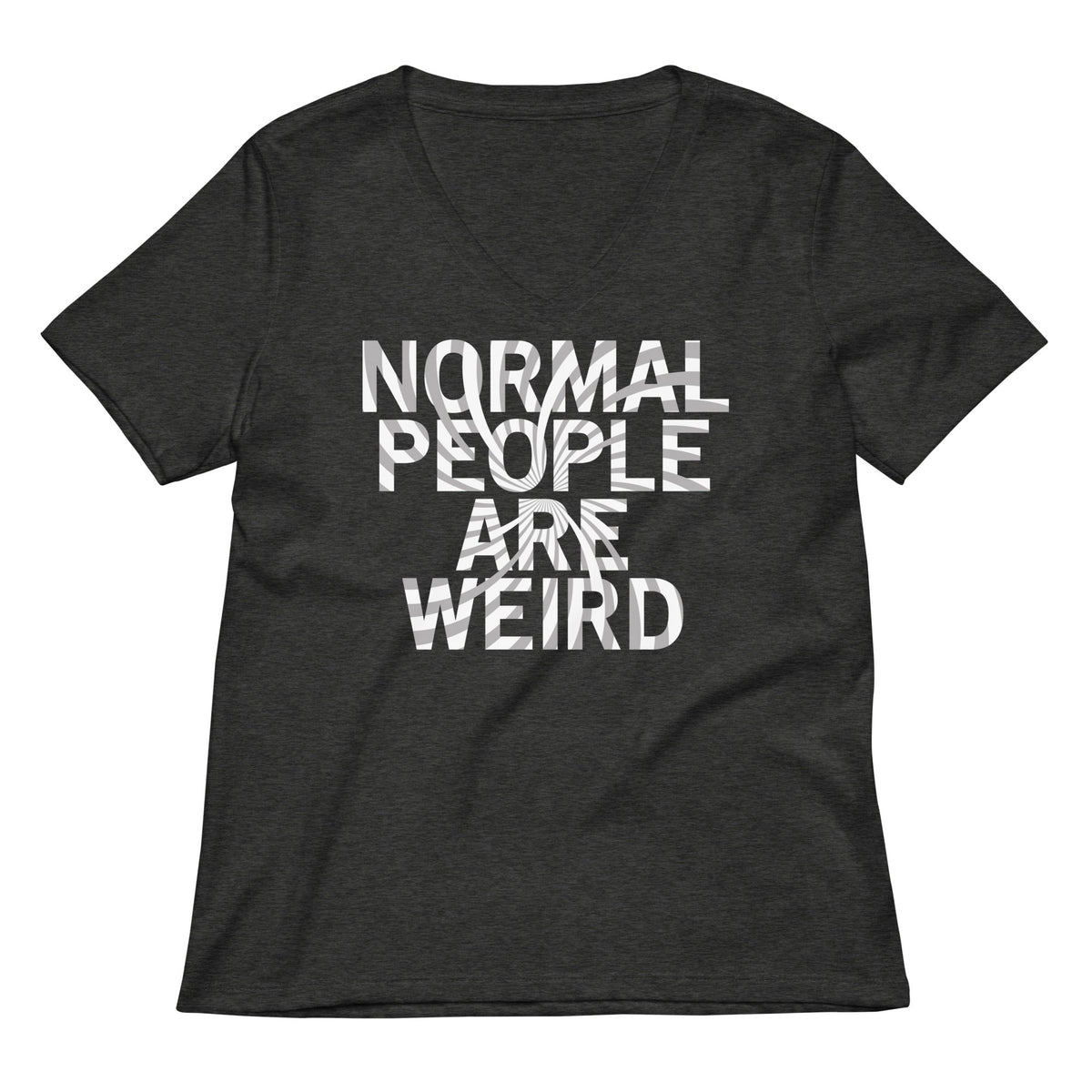 Normal People Are Weird Women's V-Neck Tee product image 3