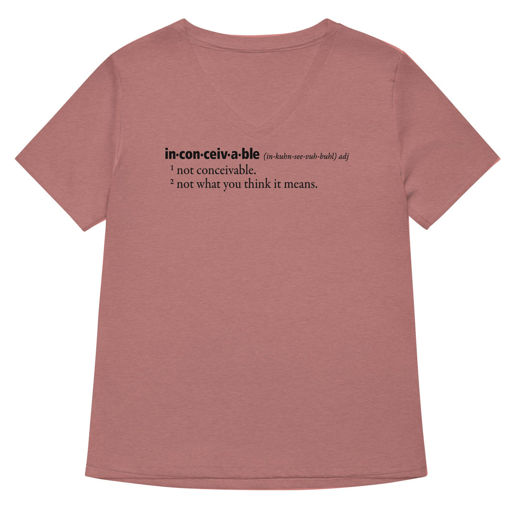Inconceivable Definition Women's V-Neck Tee product image 2