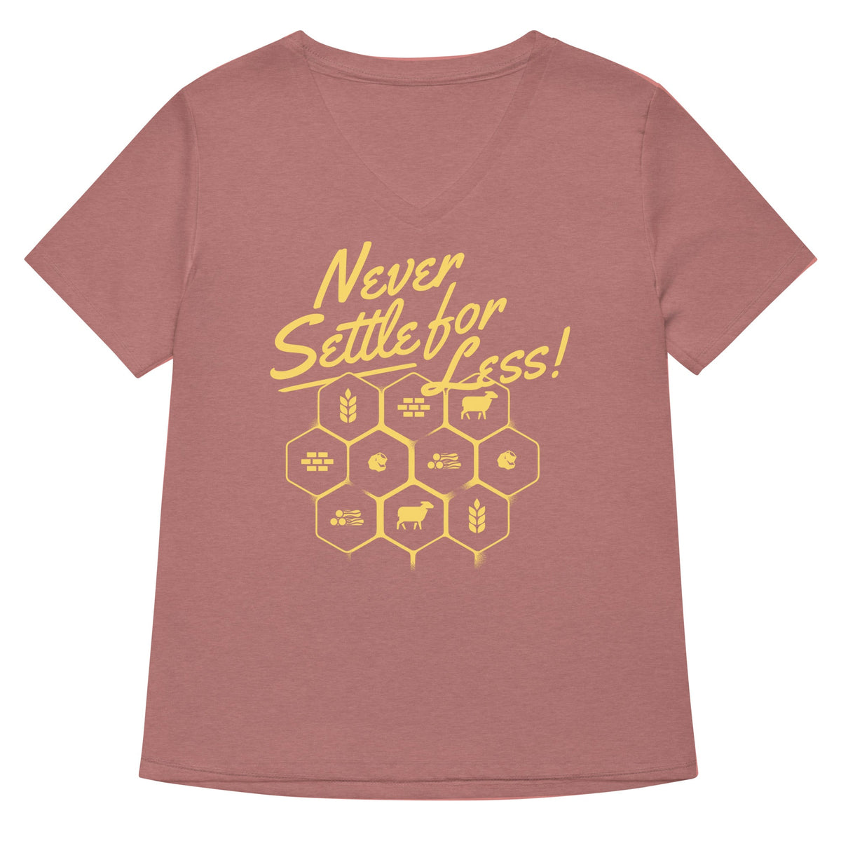 Never Settle For Less Women's V-Neck Tee product image 5
