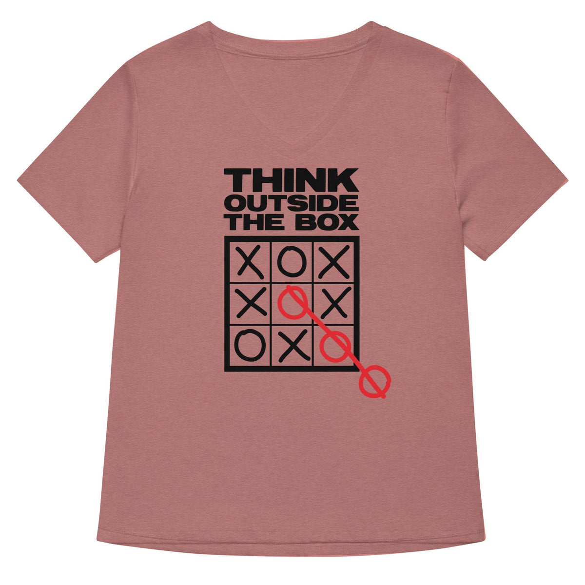 Think Outside The Box Women's V-Neck Tee product image 3