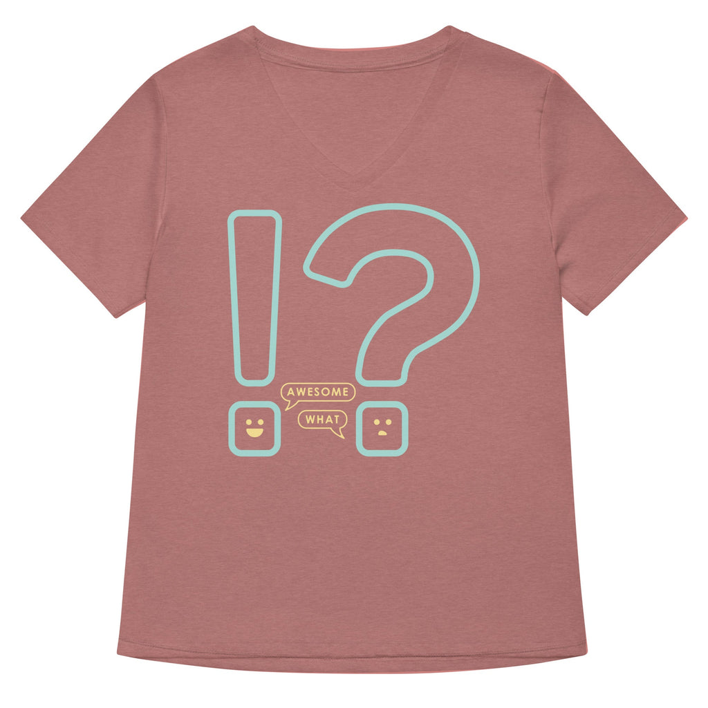 Awesome! What? Women's V-Neck Tee product image 5