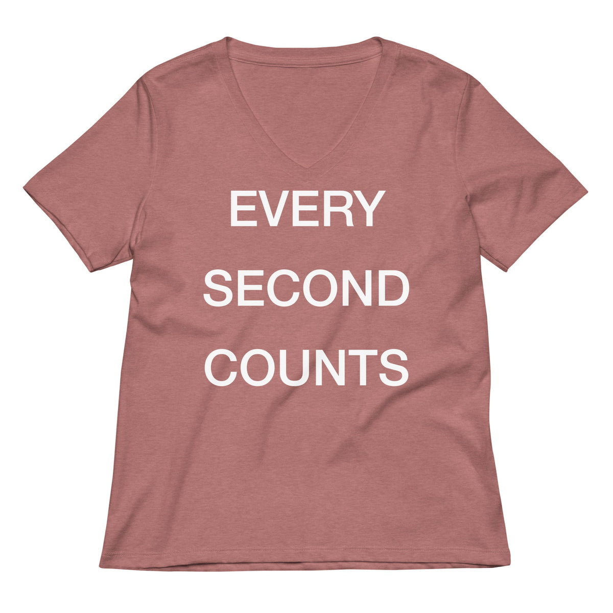 Every Second Counts Women's V-Neck Tee product image 5