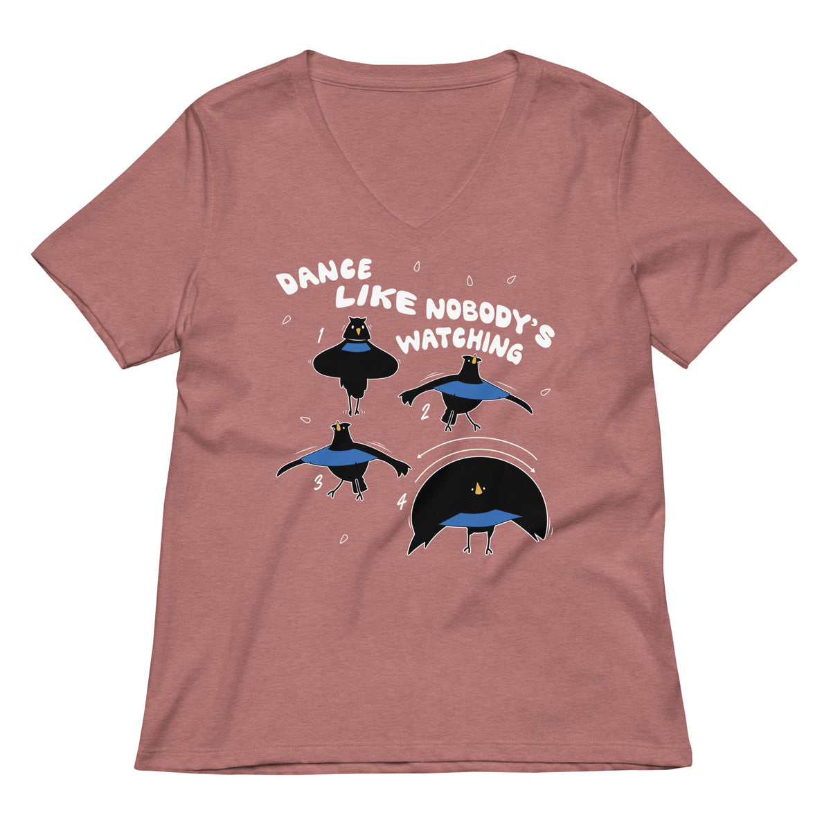 Dance Like Nobody's Watching Women's V-Neck Tee product image 1
