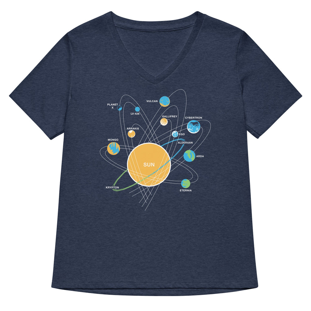 Solar System Women's V-Neck Tee product image 2