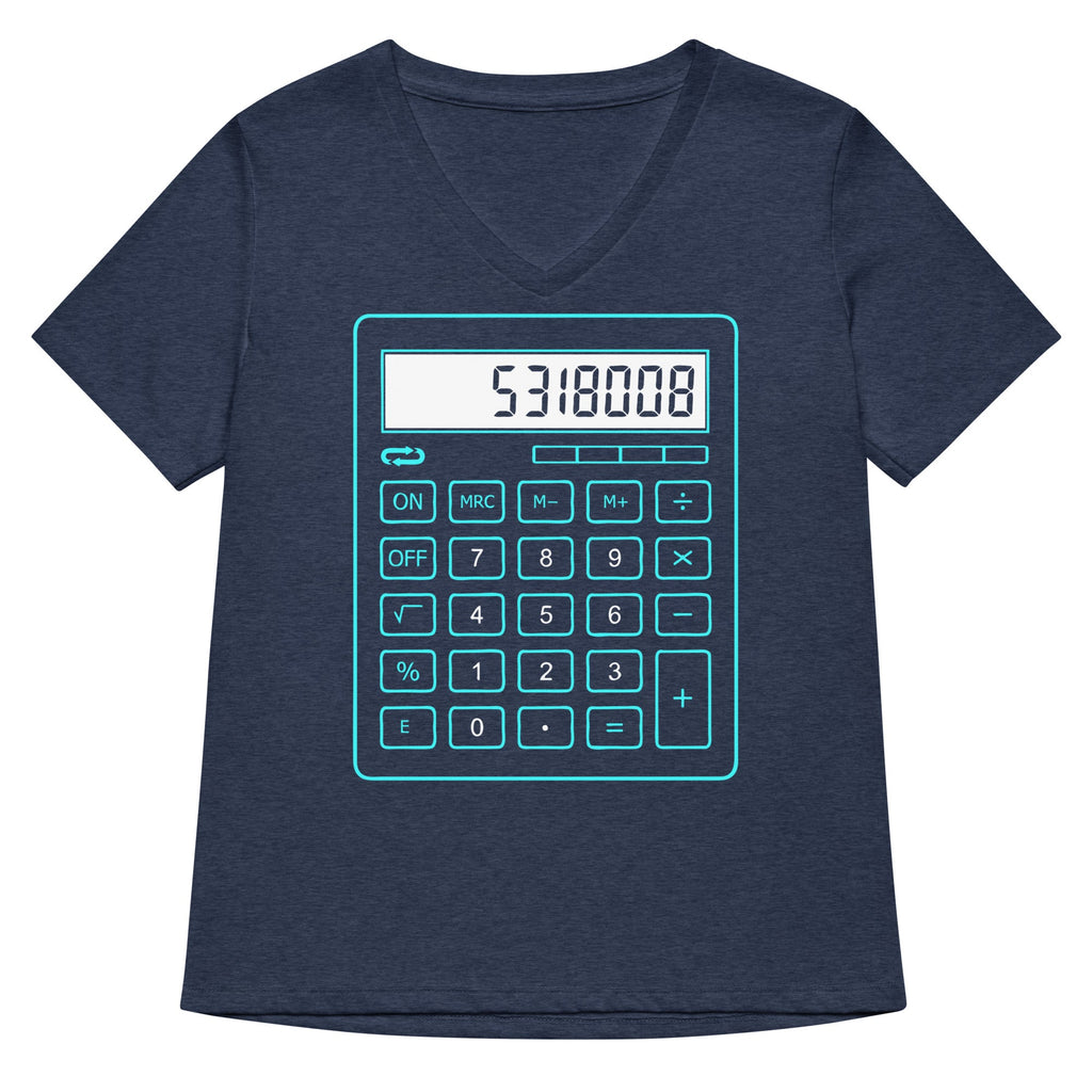 5318008 Calculator Women's V-Neck Tee product image 2