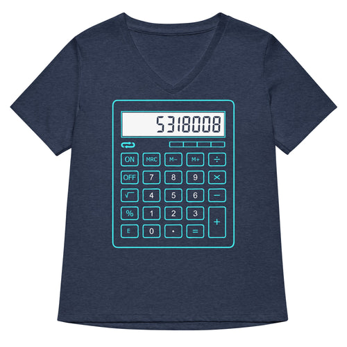 5318008 Calculator Women's V-Neck Tee product image 2