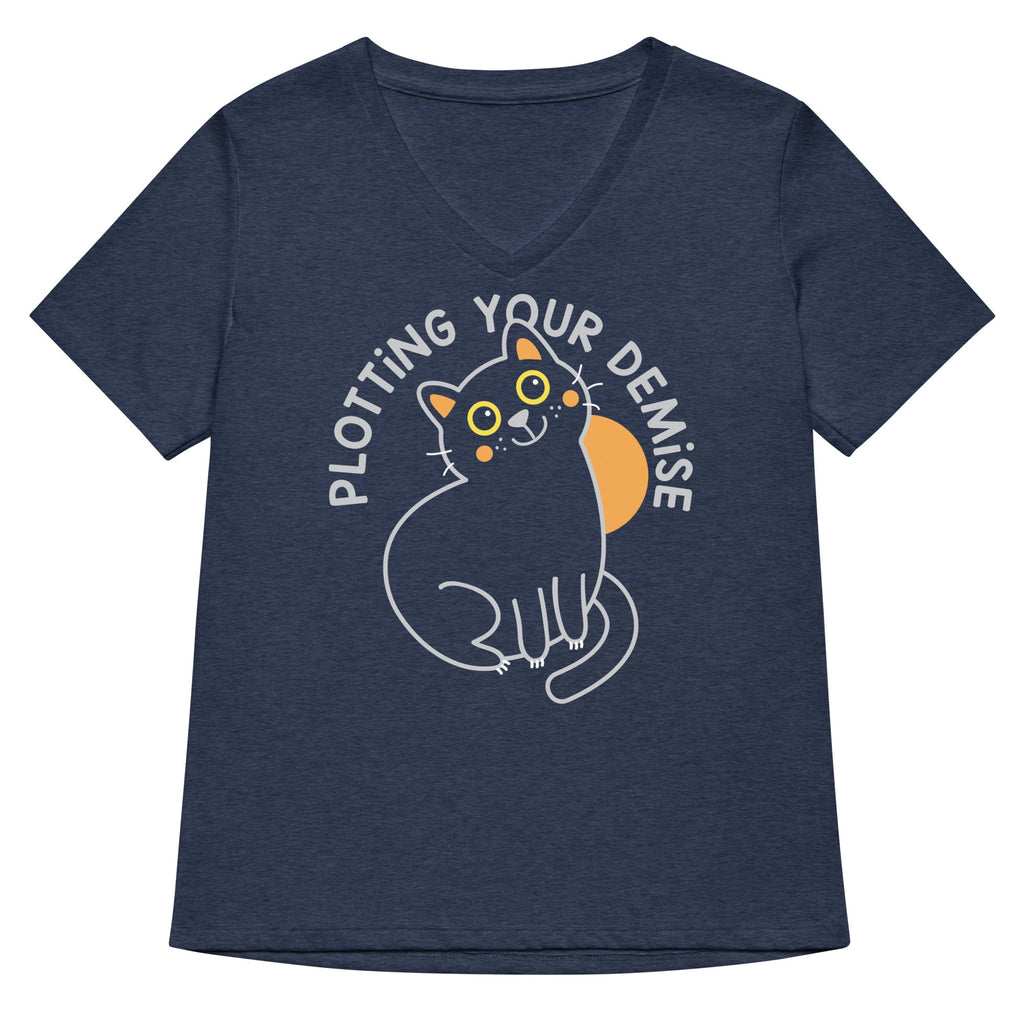 Plotting Your Demise Women's V-Neck Tee product image 2