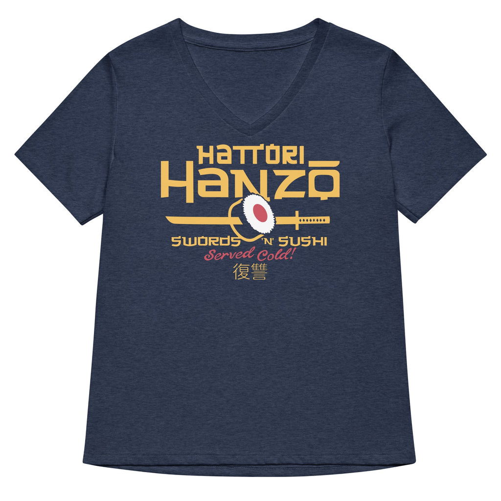 Hattori Hanzo Swords 'n' Sushi Women's V-Neck Tee product image 2