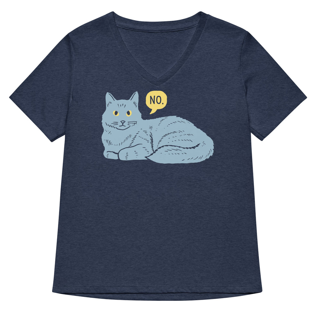 No Cat Women's V-Neck Tee product image 2