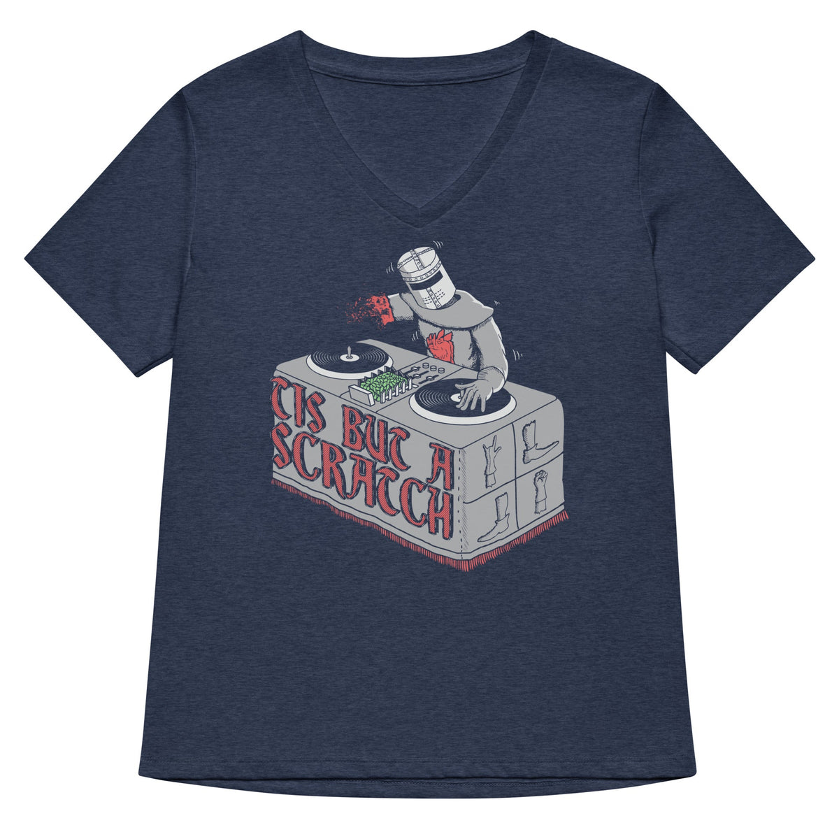 Tis But A Scratch Women's V-Neck Tee product image 2