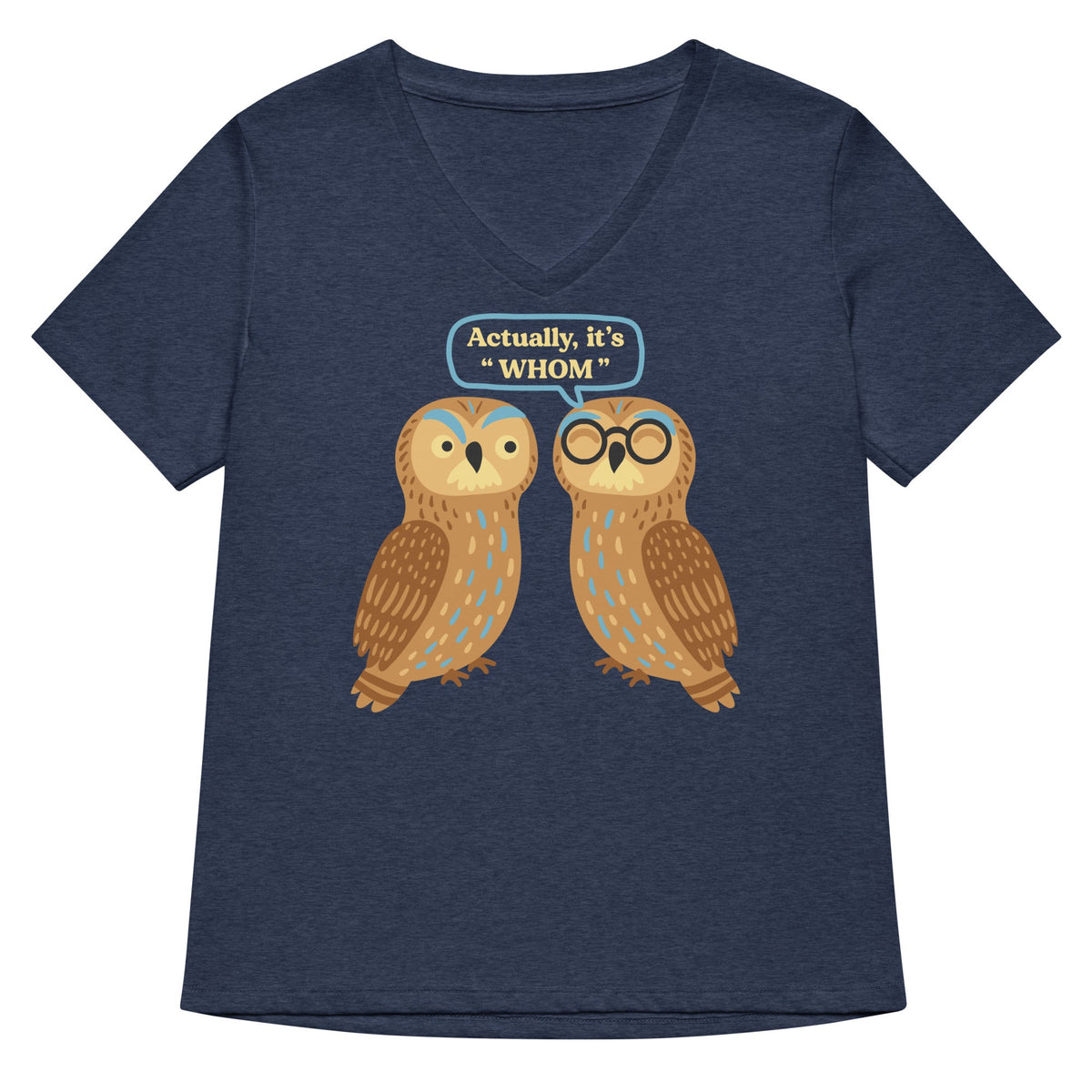 Actually, It's Whom Women's V-Neck Tee product image 2