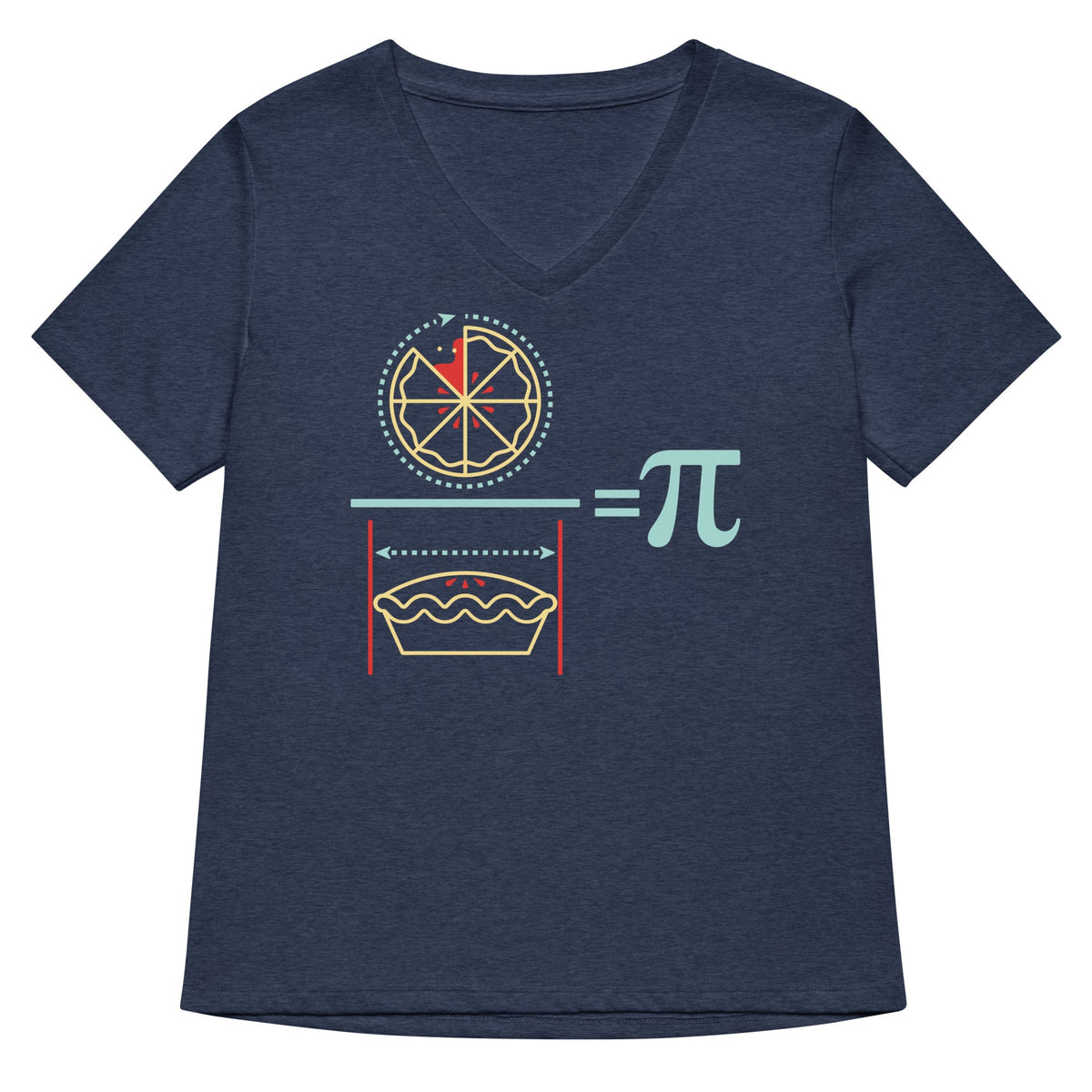 Pi Equation Women's V-Neck Tee product image 1