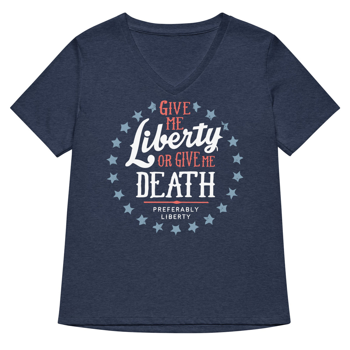 Liberty Or Death, Preferably Women's V-Neck Tee product image 2
