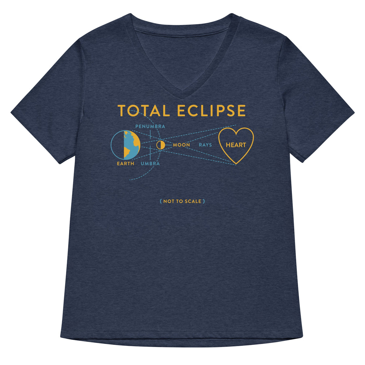 Total Eclipse Of The Heart Women's V-Neck Tee product image 2