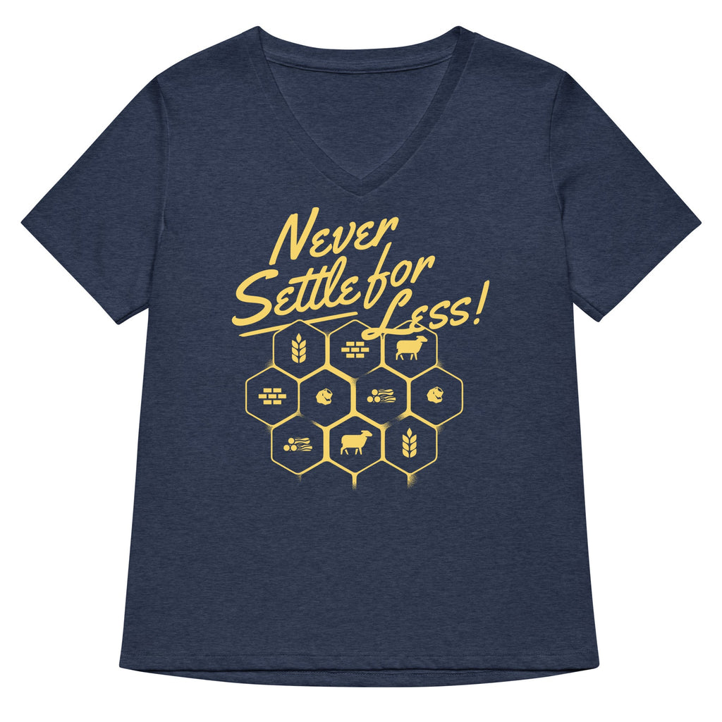 Never Settle For Less Women's V-Neck Tee product image 1