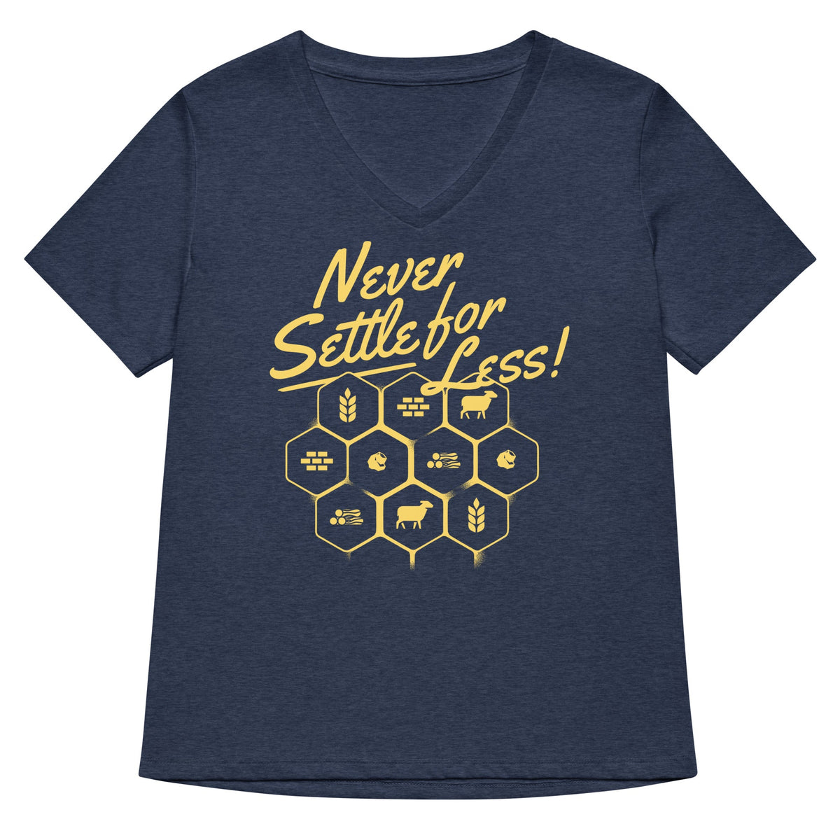 Never Settle For Less Women's V-Neck Tee product image 1