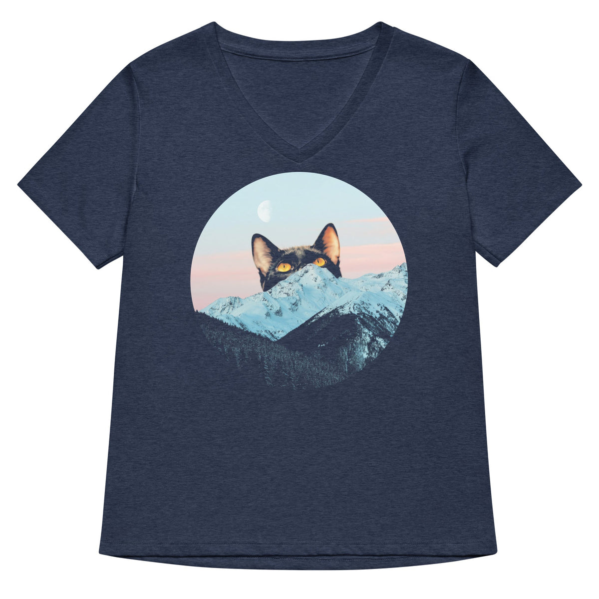 Meowntain Women's V-Neck Tee product image 2