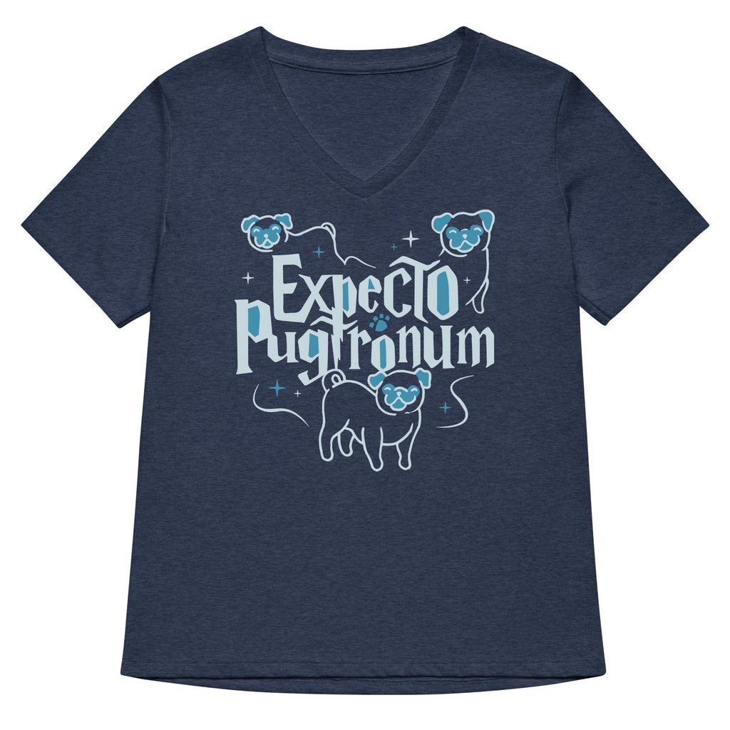 Expecto Pugtronum Women's V-Neck Tee product image 1