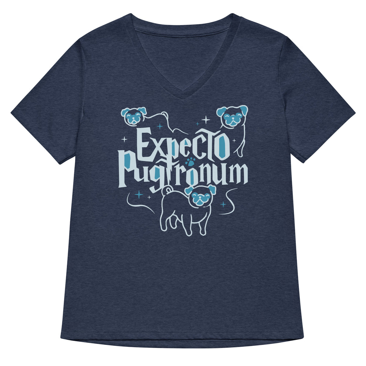 Expecto Pugtronum Women's V-Neck Tee product image 1
