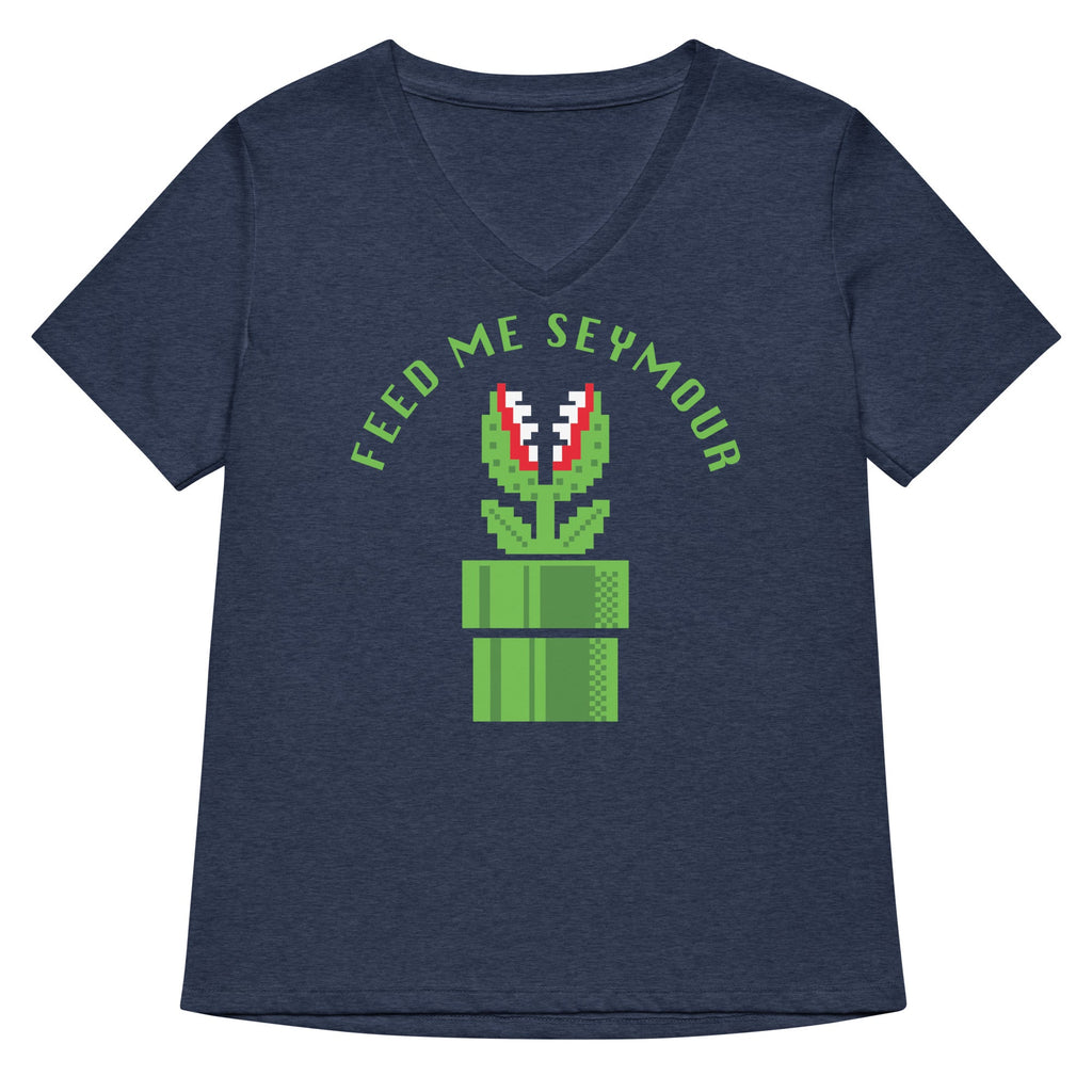 Feed Me Seymour Women's V-Neck Tee product image 2