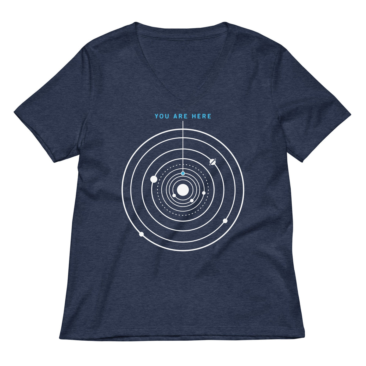 You Are Here Women's V-Neck Tee product image 1