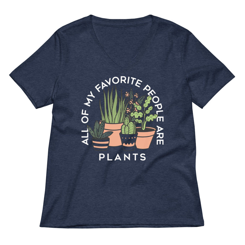 All Of My Favorite People Are Plants Women's V-Neck Tee product image 4