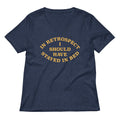 I Should Have Stayed In Bed Women's V-Neck Tee product image 1