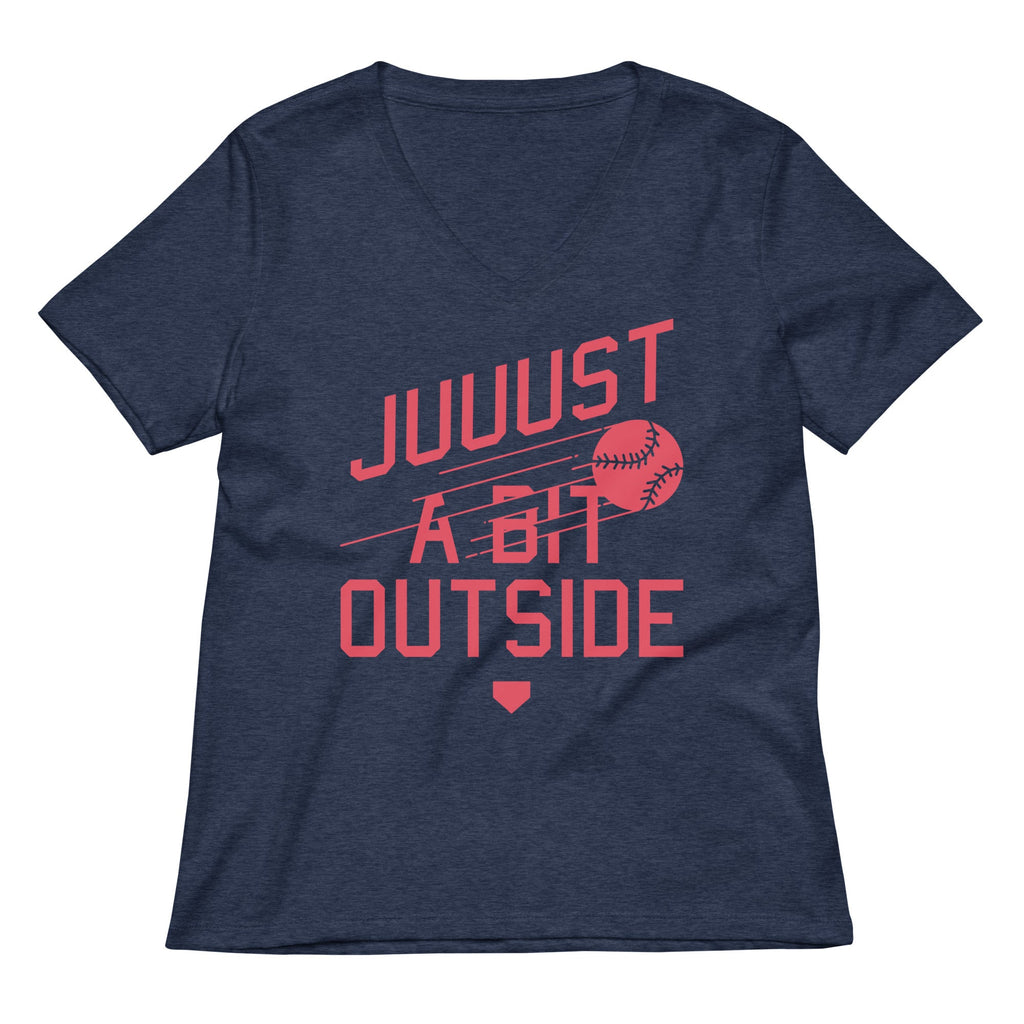 Just A Bit Outside Women's V-Neck Tee product image 2