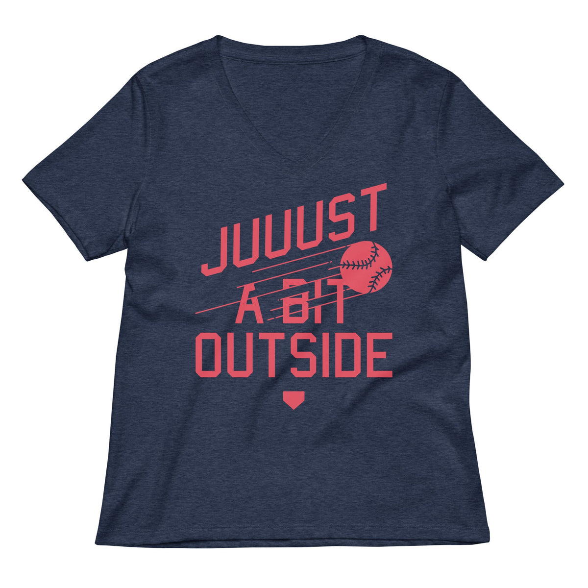 Just A Bit Outside Women's V-Neck Tee product image 2