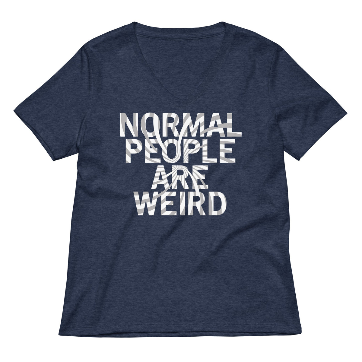 Normal People Are Weird Women's V-Neck Tee product image 2