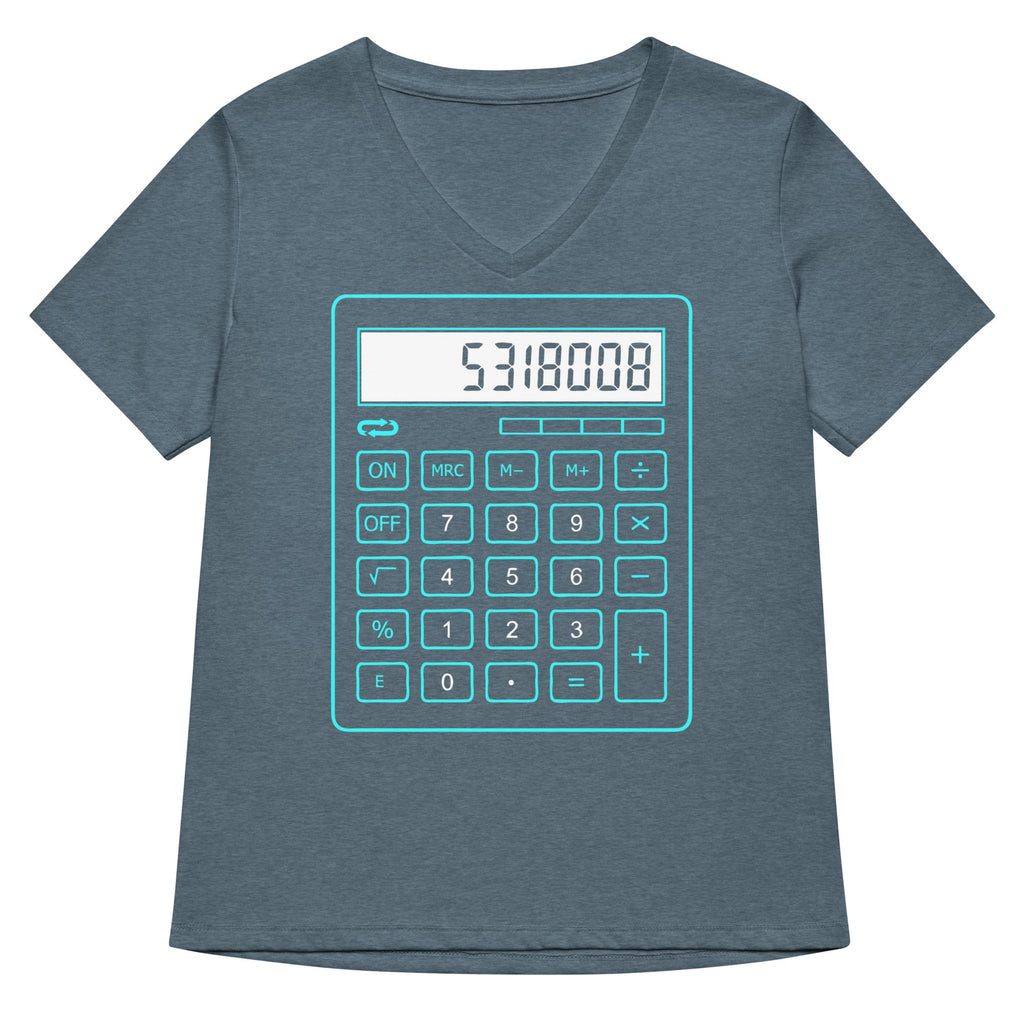 5318008 Calculator Women's V-Neck Tee product image 4