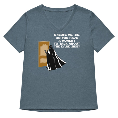 A Moment To Talk About The Dark Side Women's V-Neck Tee product image 1