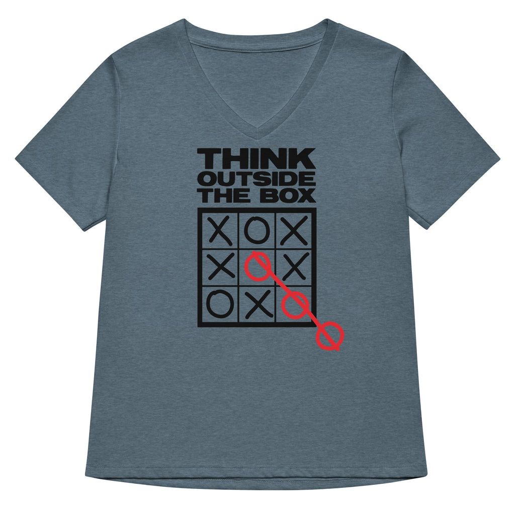 Think Outside The Box Women's V-Neck Tee product image 2