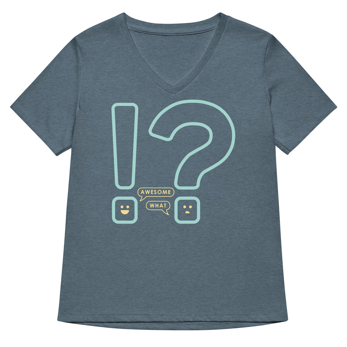 Awesome! What? Women's V-Neck Tee product image 4