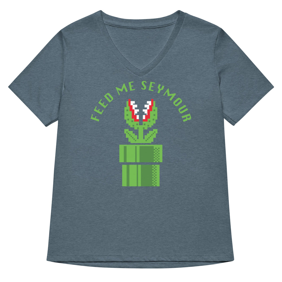 Feed Me Seymour Women's V-Neck Tee product image 4
