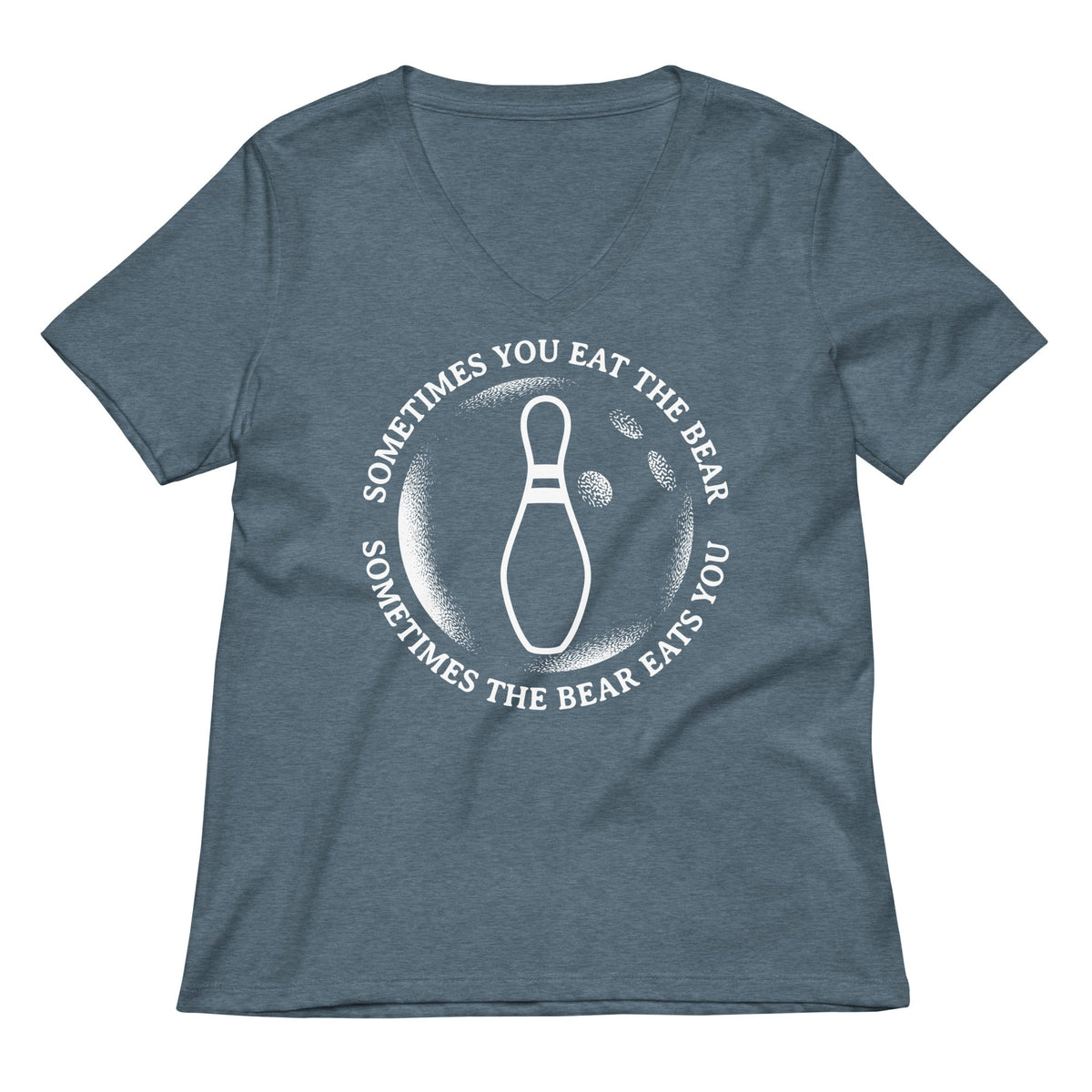 Sometimes You Eat The Bear Women's V-Neck Tee product image 4