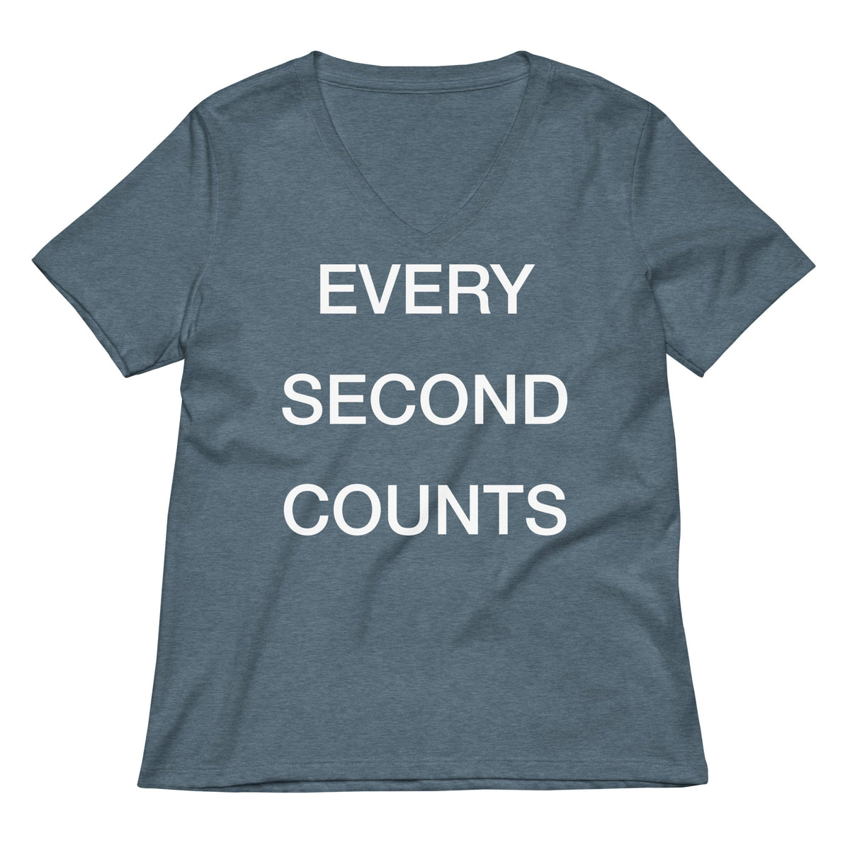Every Second Counts Women's V-Neck Tee product image 4