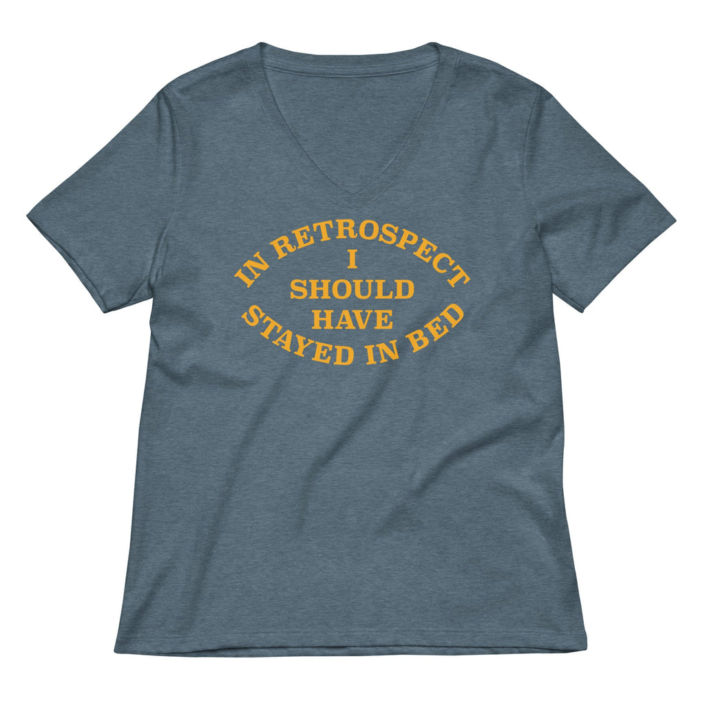 I Should Have Stayed In Bed Women's V-Neck Tee product image 3