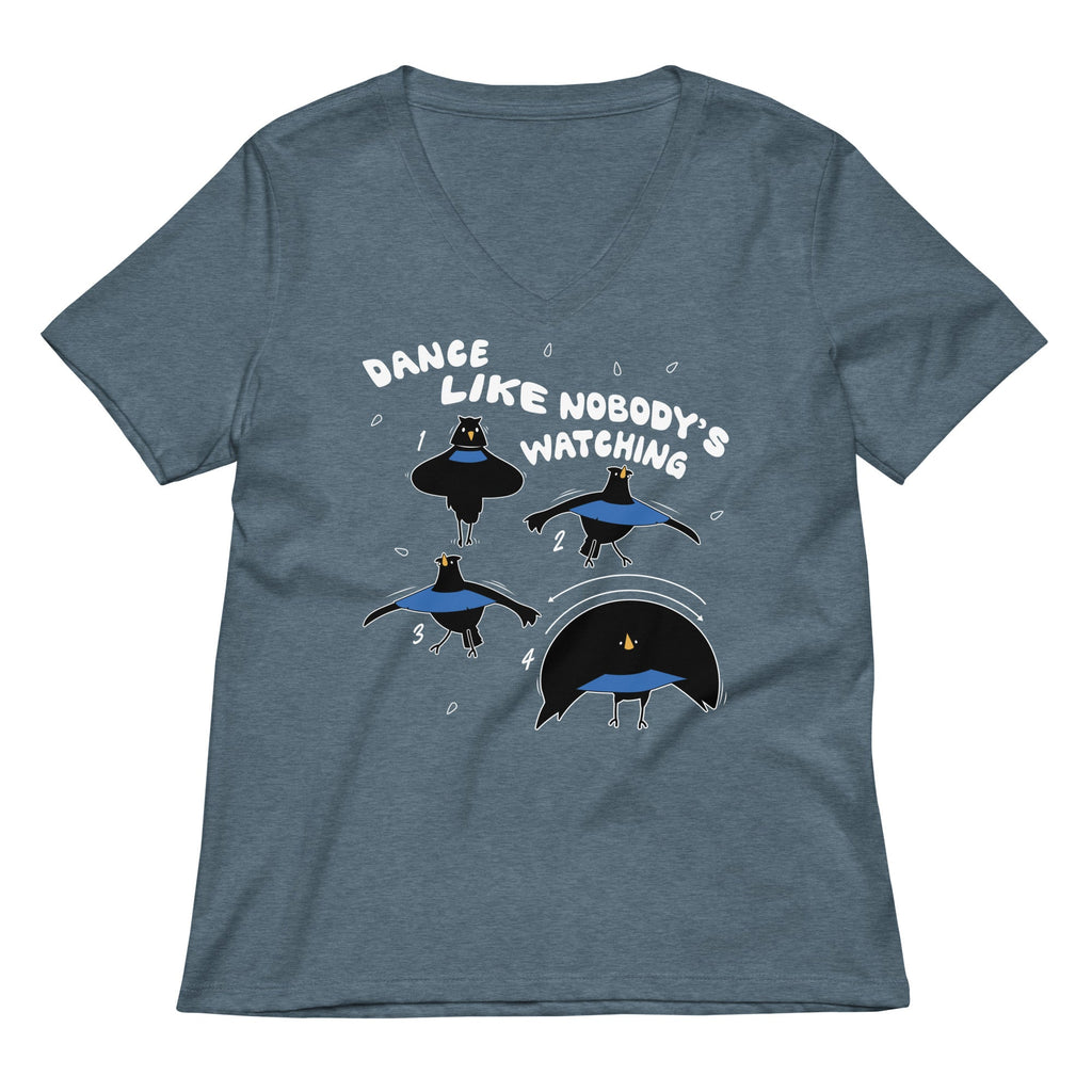 Dance Like Nobody's Watching Women's V-Neck Tee product image 2