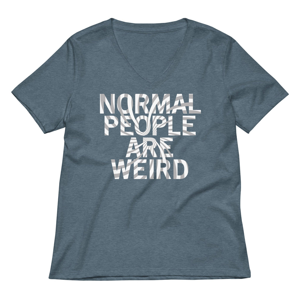 Normal People Are Weird Women's V-Neck Tee product image 4