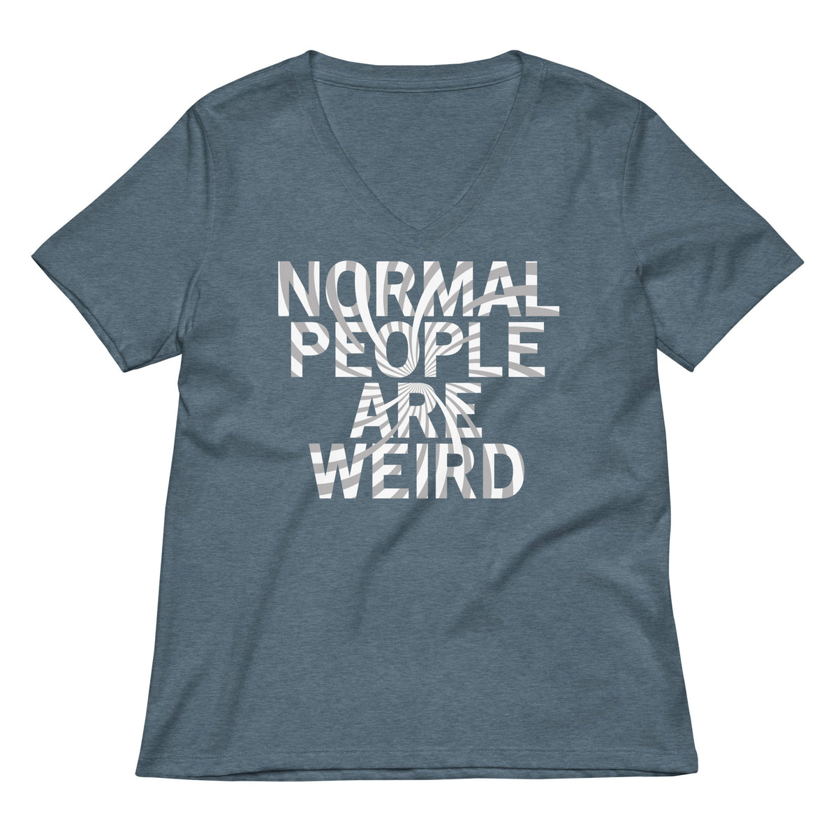 Normal People Are Weird Women's V-Neck Tee product image 4