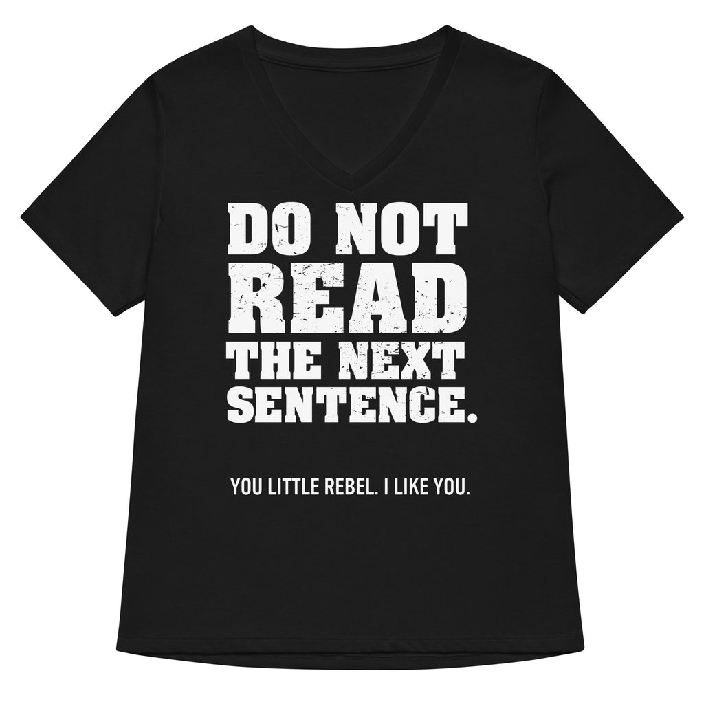 Do Not Read The Next Sentence. Women's V-Neck Tee product image 5
