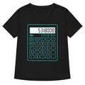 5318008 Calculator Women's V-Neck Tee product image 1
