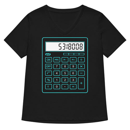5318008 Calculator Women's V-Neck Tee product image 1