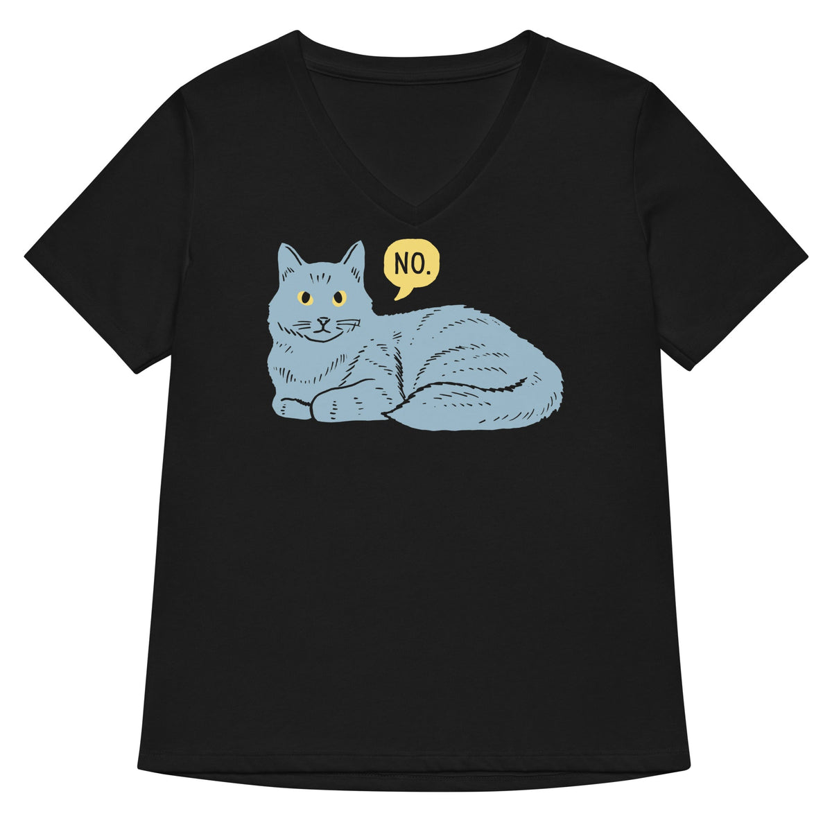 No Cat Women's V-Neck Tee product image 1