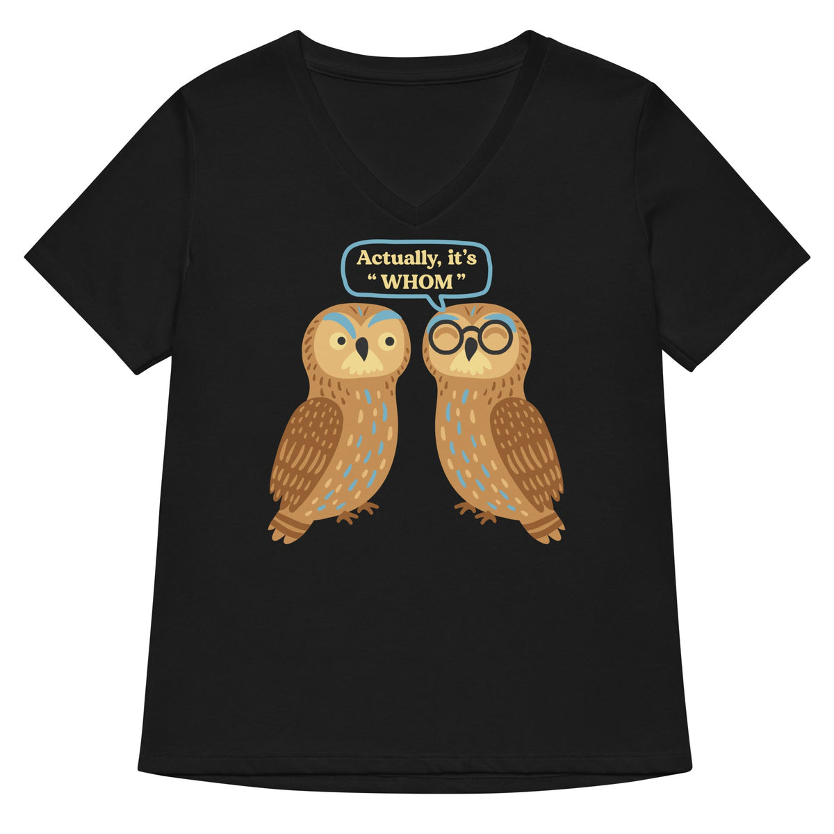 Actually, It's Whom Women's V-Neck Tee product image 1